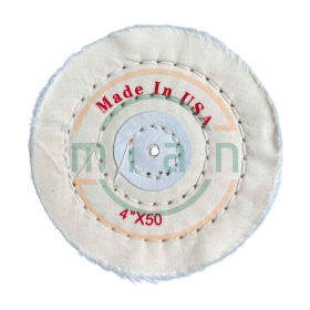 Bánh Vải Cotton Trắng 4” (50 lớp)