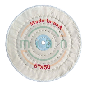 Bánh Vải Cotton Trắng 6”x 50 Lớp Vải