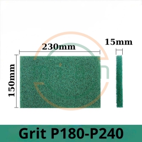 Nỉ Xốp Xanh-Bùi Nhùi Đánh Bóng-Kích Thước 150*230mm  P180-P240