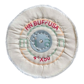 Bánh Vải Cotton Trắng 4” (100mm)