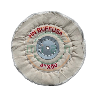 Bánh Vải Cotton Trắng 4” (100mm)