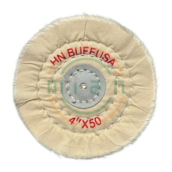 Bánh Vải Cotton Trắng 4” (100mm)